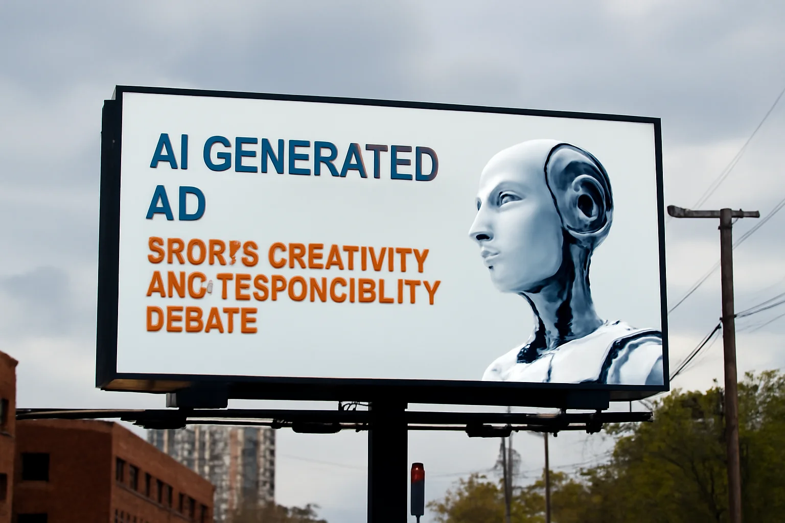 Anúncio outdoor IA que brinca com a Inteligência Artificial cria debate sobre criatividade e responsabilidade