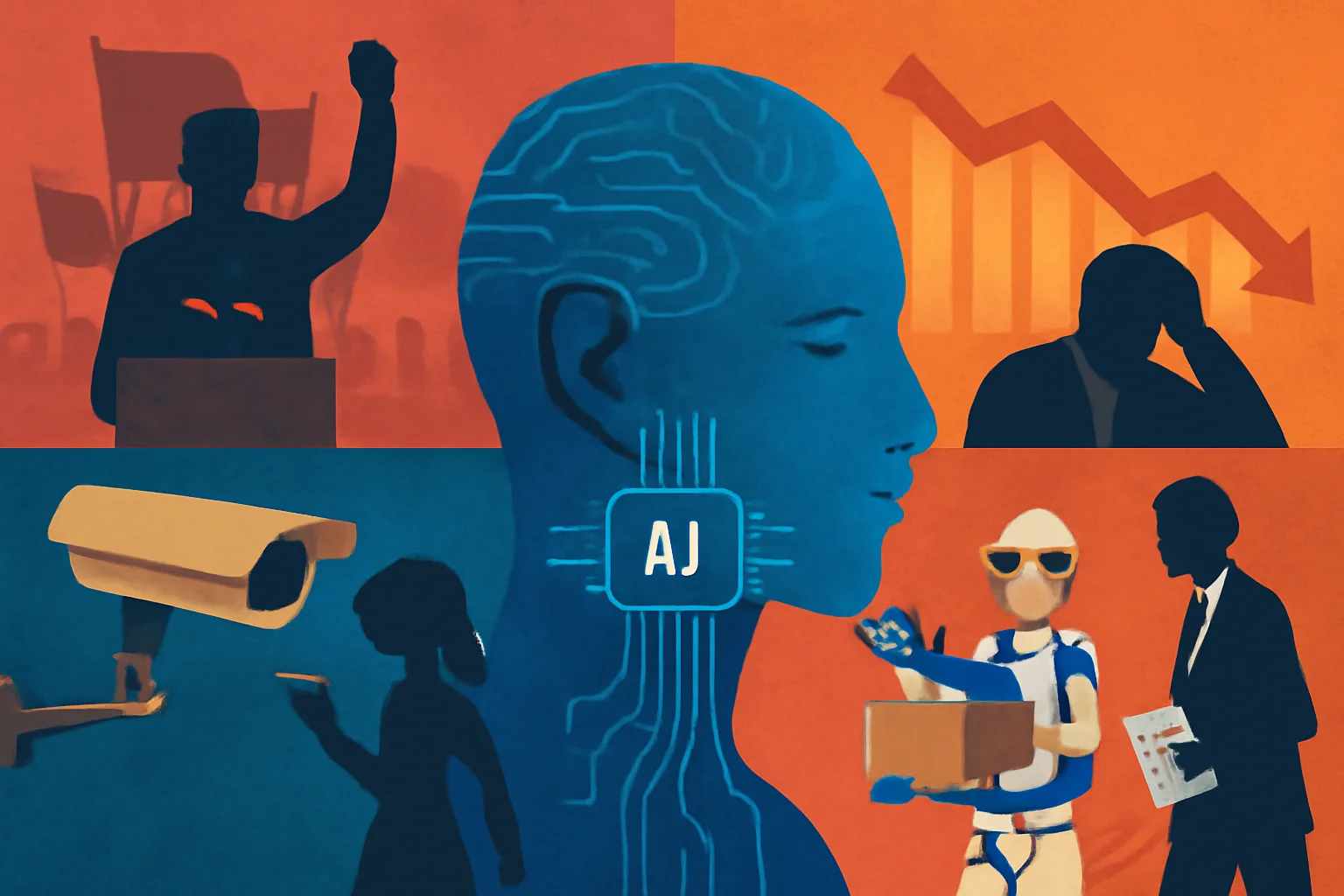 Inteligência artificial: os quatro grandes riscos que vão transformar política, economia e vida cotidiana até 2030