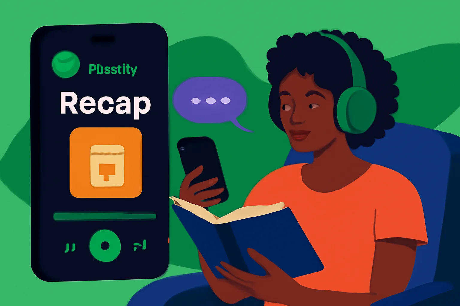 Recaps Spotify para audiolivros: conheça o novo recurso de IA que resume onde você parou e melhora a imersão