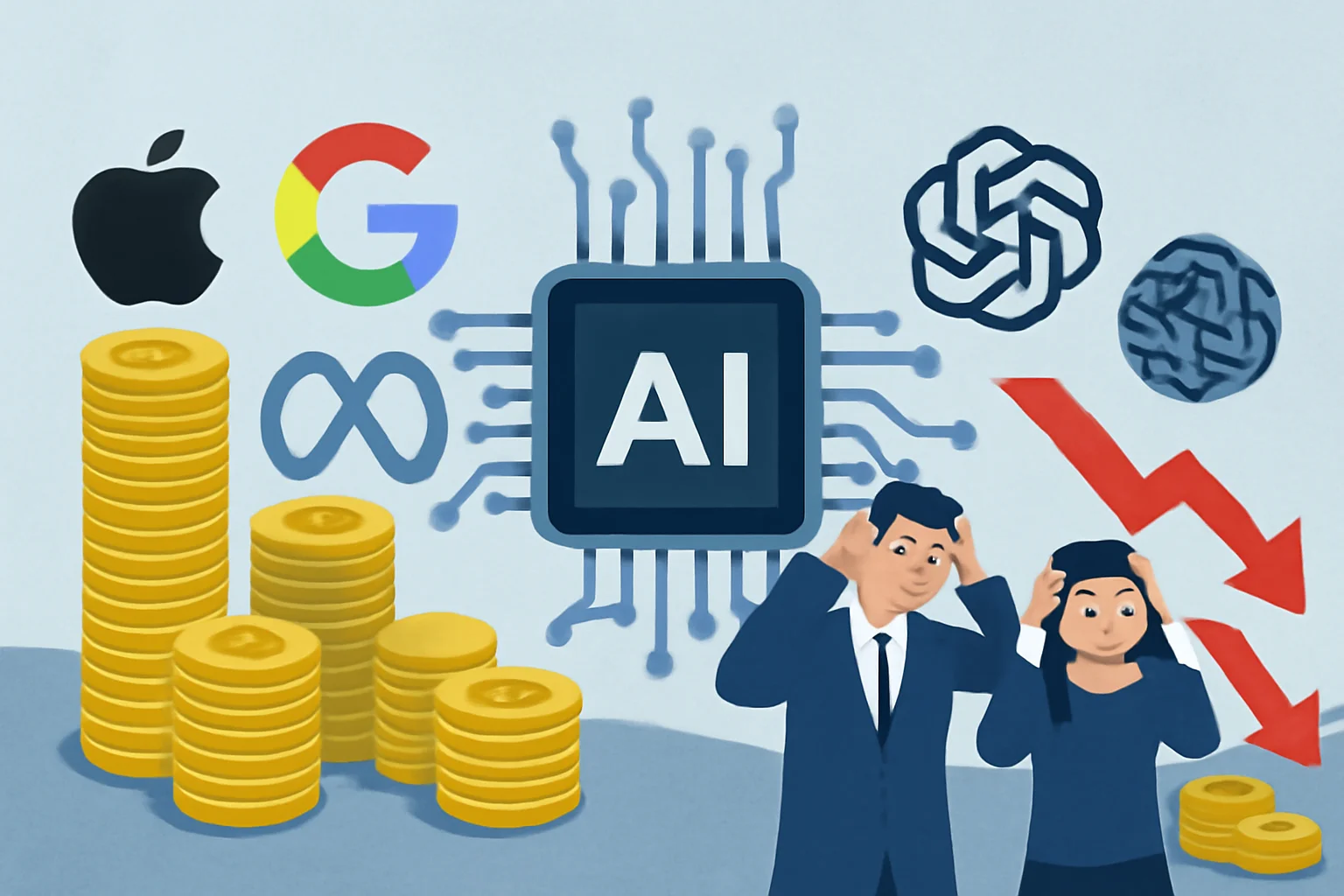 Por que as big techs lucram com IA enquanto OpenAI e Anthropic acumulam prejuízos bilionários