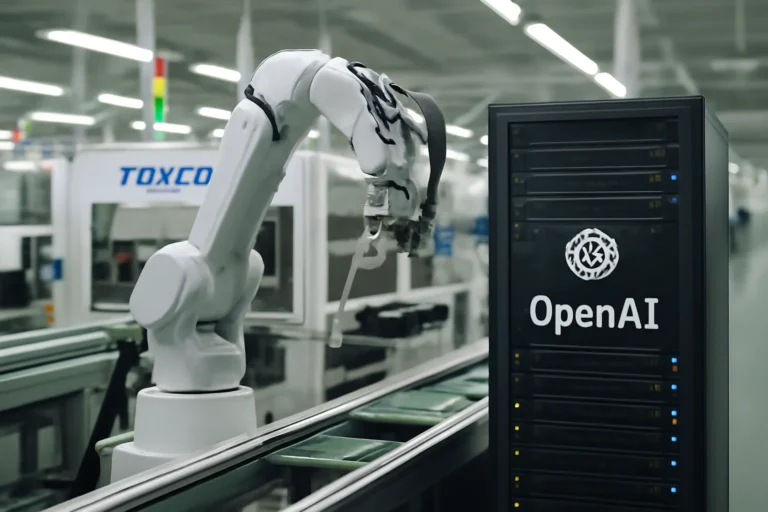 openai reforça infraestrutura de ia com produção local da foxconn