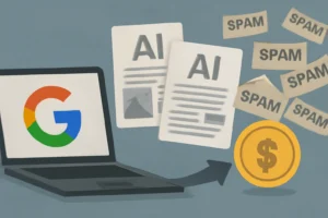 google lucra com spam de conteúdo gerado por ia, diz estudo
