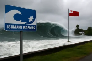 alerta de tsunami em tonga após terremoto de magnitude 7,1
