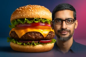 cheeseburger com ia: o flex de sundar pichai que virou símbolo do avanço