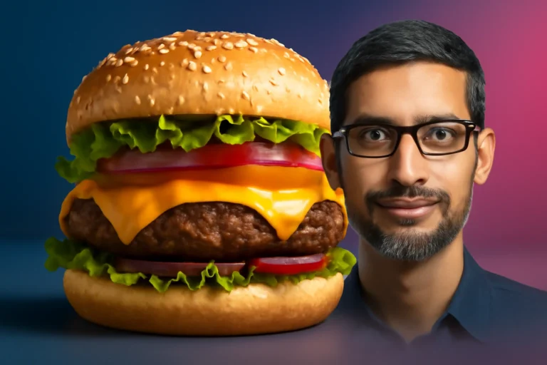 cheeseburger com ia: o flex de sundar pichai que virou símbolo do avanço