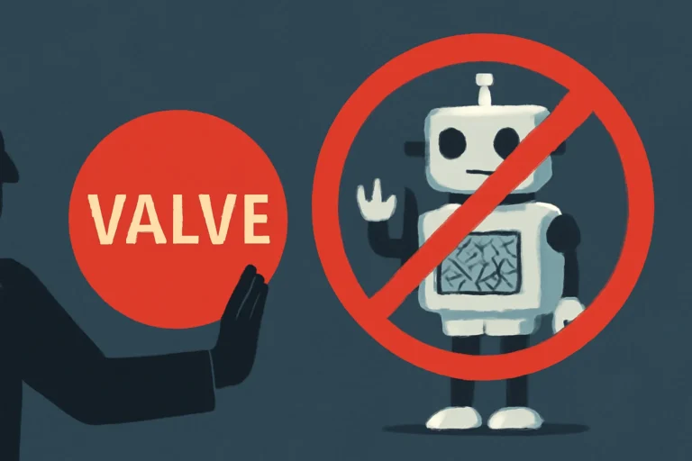 valve rejeita jogos com conteúdo gerado por ia no steam