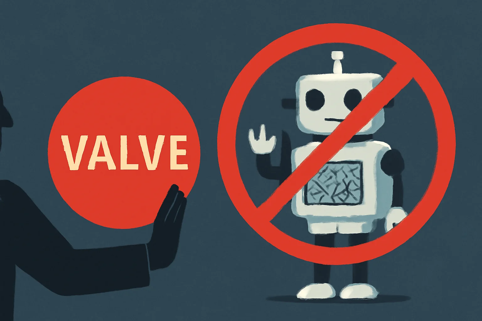 valve rejeita jogos com conteúdo gerado por ia no steam