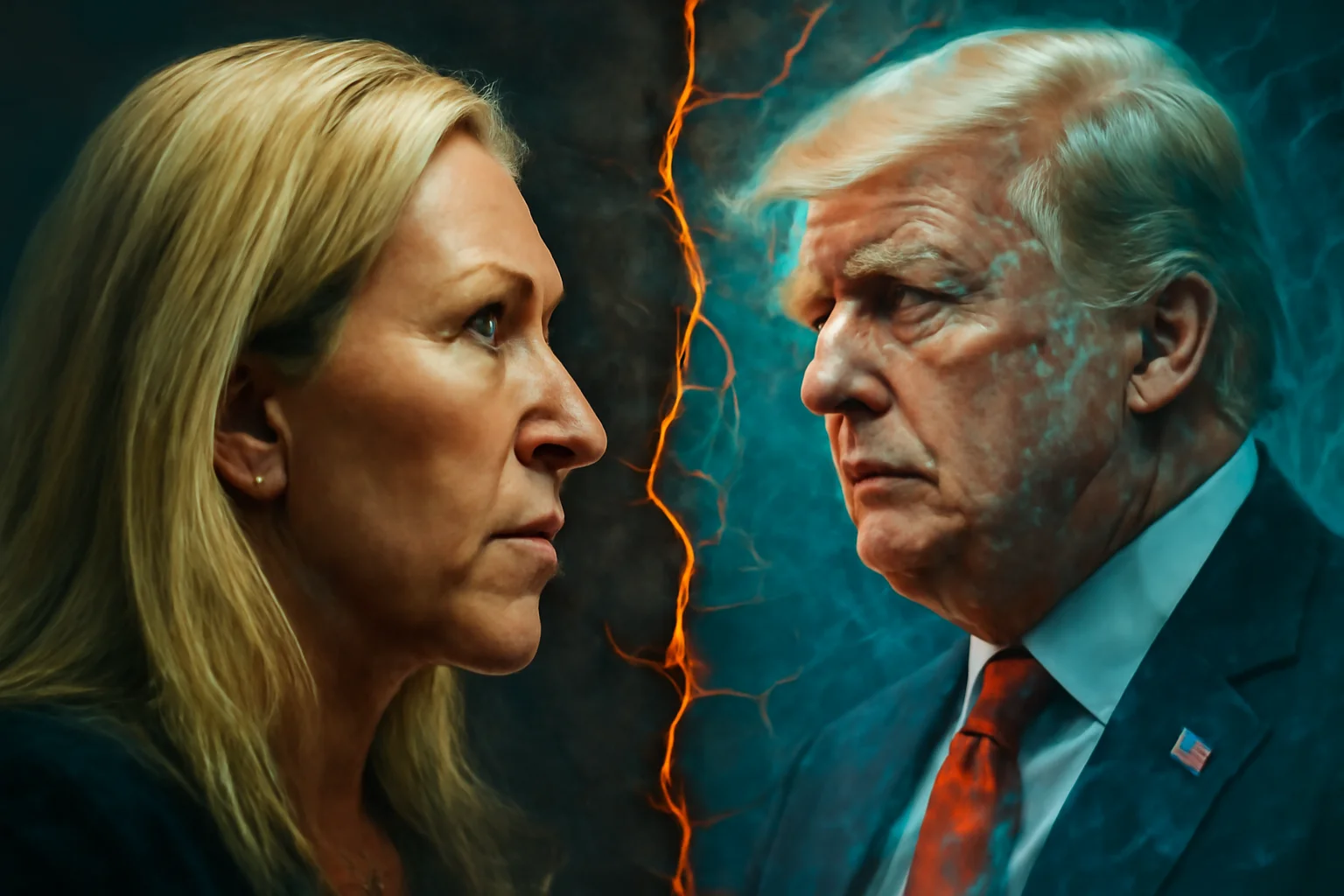 Marjorie Taylor Greene mira Trump na inteligência artificial e provoca rupturas