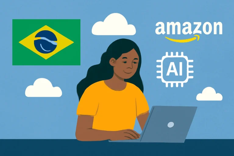 amazon abre 150 mil vagas em curso gratuito de ia e nuvem no brasil