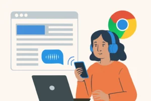 recast ai transforma artigos em conversas de áudio curtas — app e extensão chrome