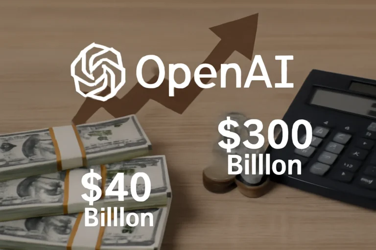 openai levanta us$ 40 bilhões e chega a avaliação de us$ 300 bilhões