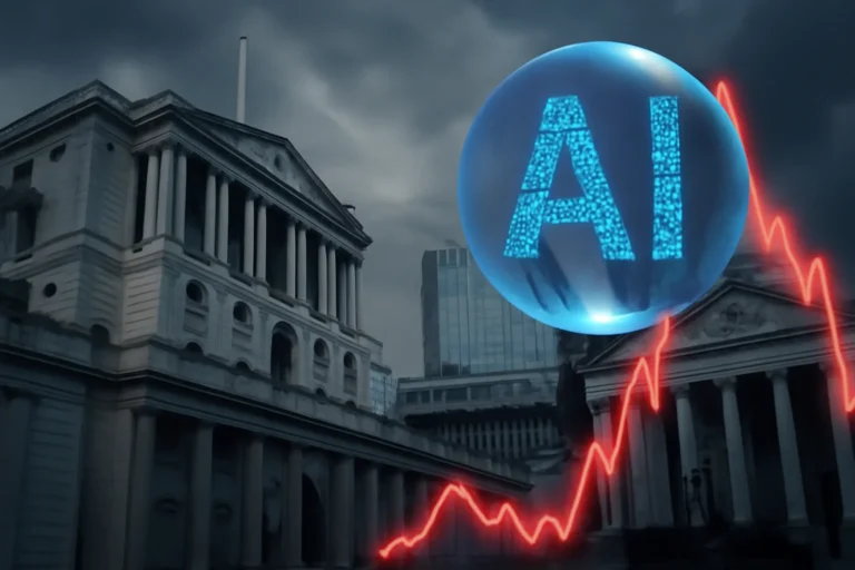 bolha da ia: banco da inglaterra alerta para riscos e forte correção no mercado