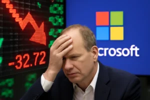 microsoft sofre reação negativa no mercado após suposta redução de metas de vendas de ia