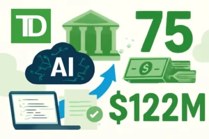 td bank: 75 usos de ia geram us$ 122 milhões em valor