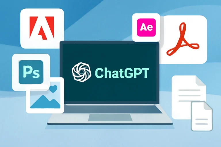 adobe no chatgpt: photoshop, express e acrobat agora editam imagens e pdfs