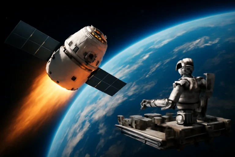 spacex "traz o futuro" de robôs e materiais da iss para a terra