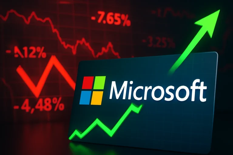 ia: ação da microsoft brilha em meio a quedas e incertezas econômicas