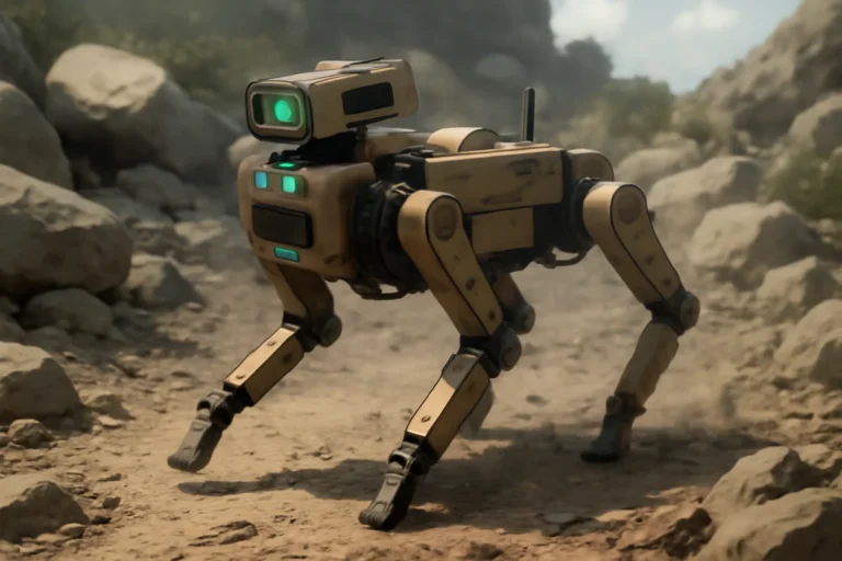 robô cão com ia: visão, memória e decisão para resgates