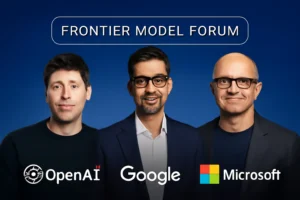 gigantes da ia se unem: openai, google e microsoft criam fórum de ia de fronteira