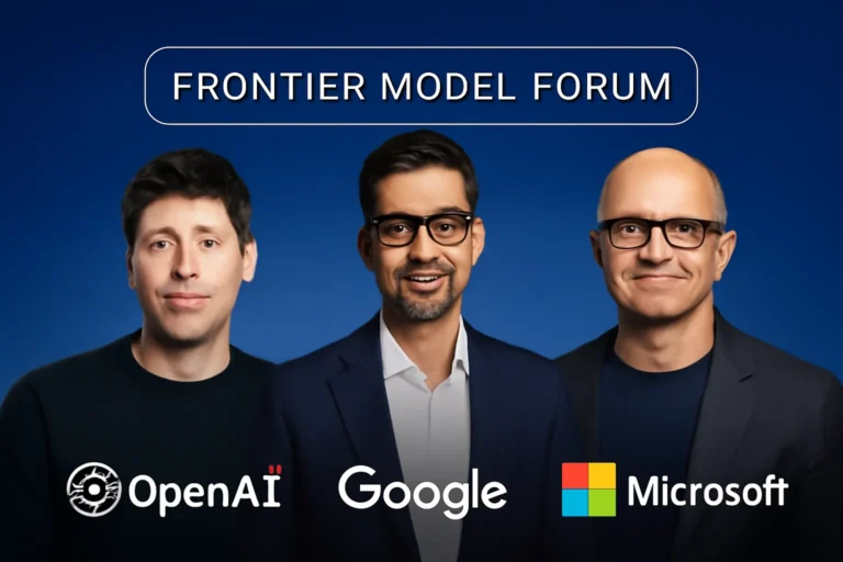 gigantes da ia se unem: openai, google e microsoft criam fórum de ia de fronteira