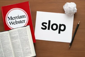 merriam webster elege "slop": a palavra do ano que define o conteúdo de baixa qualidade da ia