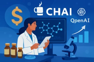 chai discovery, com apoio da openai, levanta us$ 130 milhões e mira descoberta de fármacos com ia