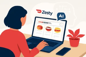 doordash lança zesty: ia revoluciona busca por restaurantes