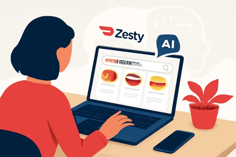 doordash lança zesty: ia revoluciona busca por restaurantes