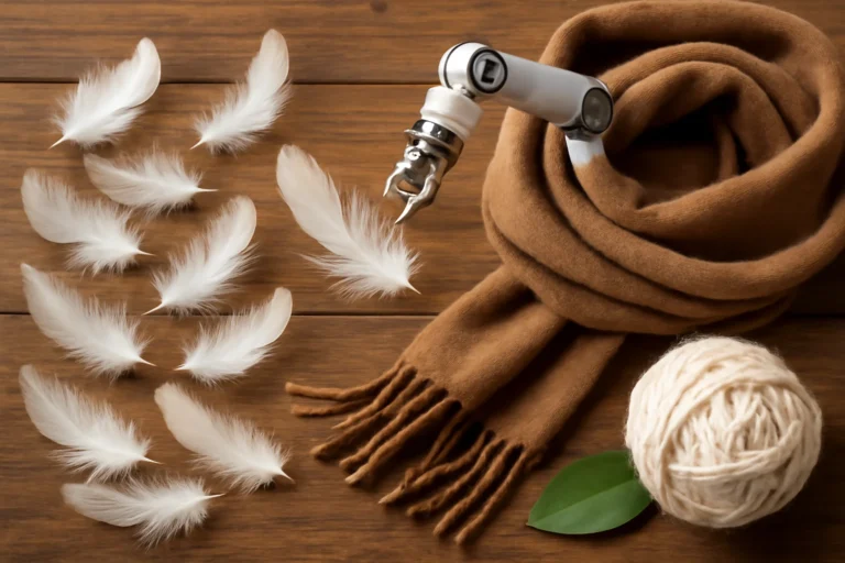 ia transforma penas de galinha em cashmere sustentável