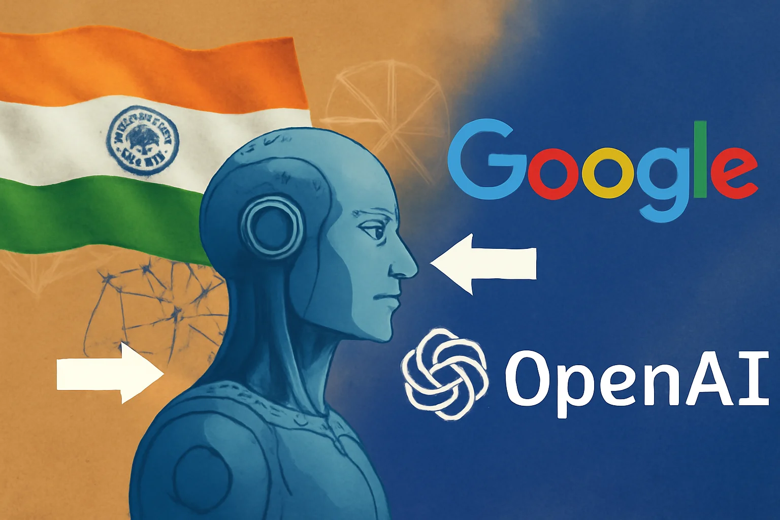 IA na Índia: Google e OpenAI travam batalha gratuita por usuários e dados