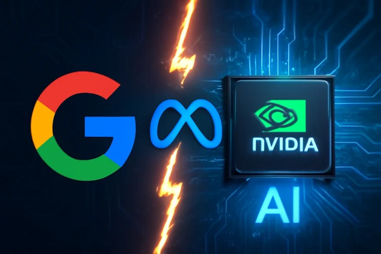 google e meta: a guerra de software para destronar a nvidia na ia