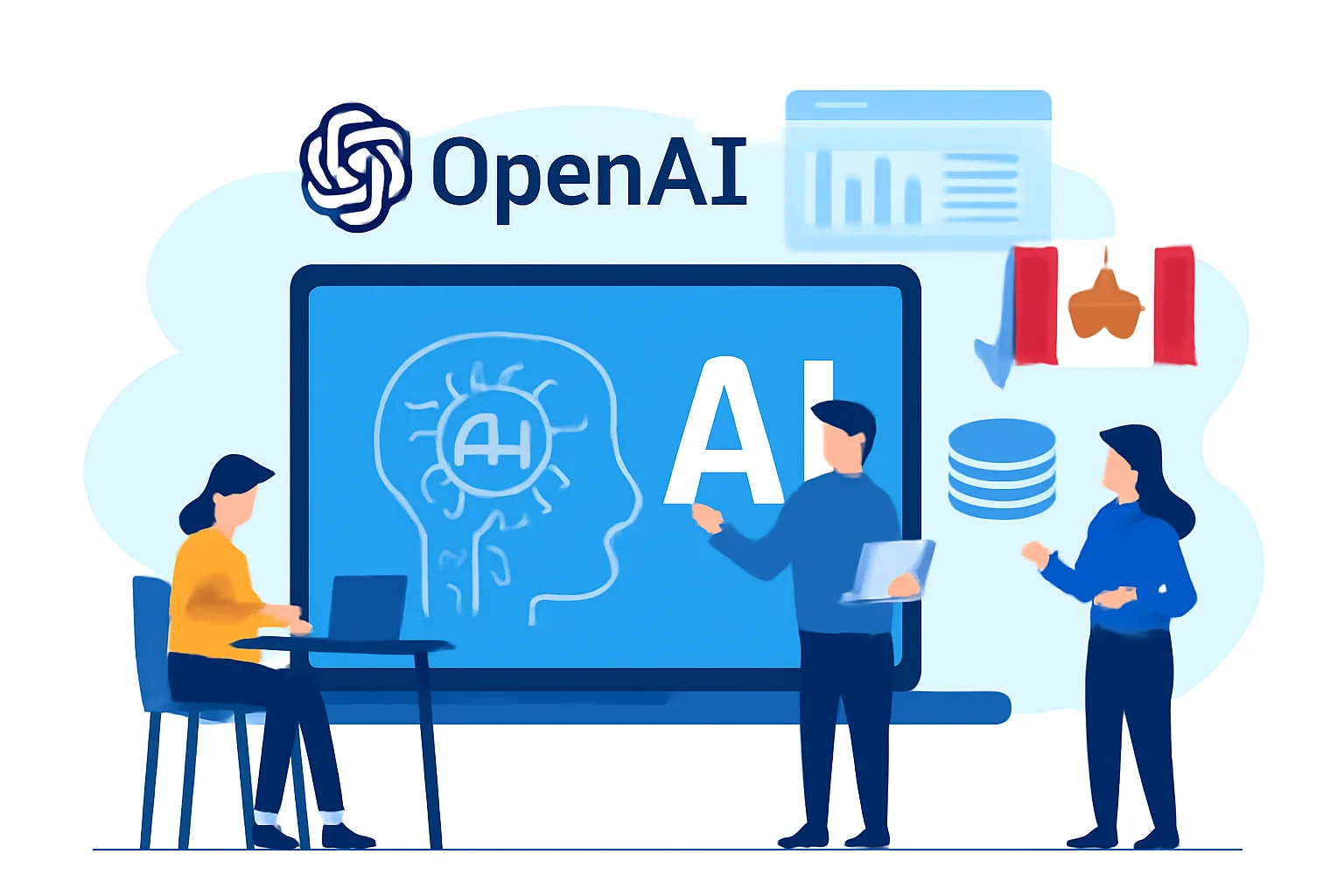 openai libera modelos de ia com pesos abertos para startups canadenses