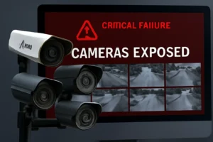 falha crítica: câmeras flock expostas, imagens de vigilância acessíveis a todos