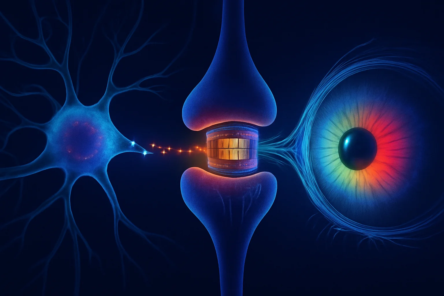 sinapse artificial autoalimentada imita visão de cores humana com ia