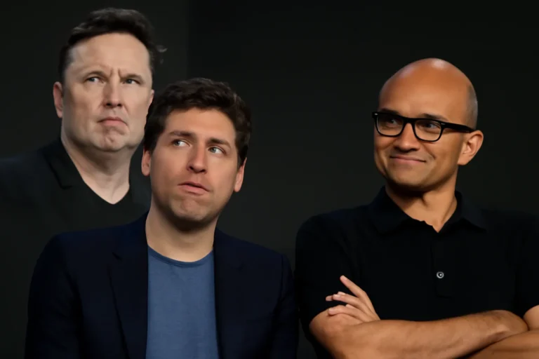 altman e nadella ignoram críticas de musk sobre openai e microsoft