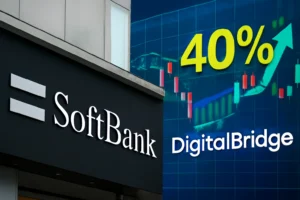 softbank negocia aquisição da digitalbridge, ações disparam 40% com foco em ia