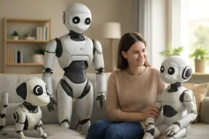 robôs curiosos em 2025: de pets a companhias humanoides