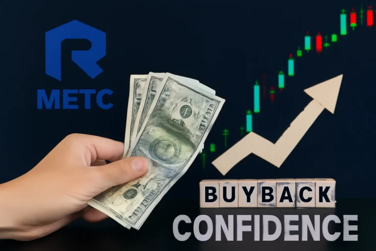 ramaco resources (metc): recompra de ações de us$ 100 milhões sinaliza confiança