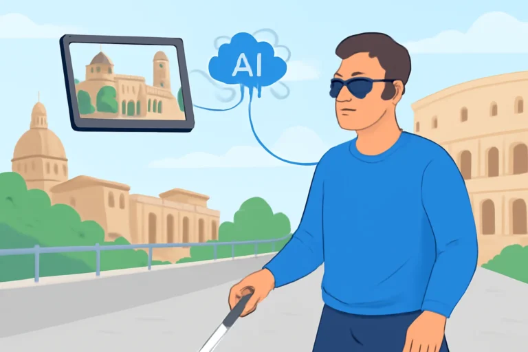 ia revoluciona passeios turísticos para deficientes visuais: viptour amplia autonomia