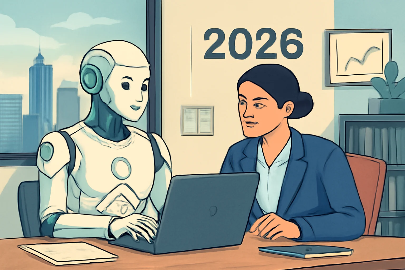 ia no mercado de trabalho em 2026: adaptação é a chave para o futuro