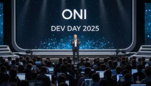 Sam Altman discursando sobre o futuro da IA no Dev Day 2025