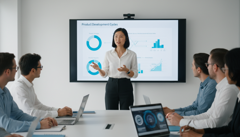 Cat Wu da Anthropic explicando sobre o impacto da IA no desenvolvimento de produtos para sua equipe