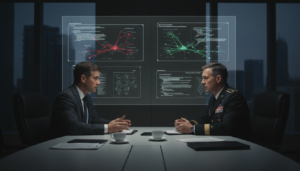 Executivo da Anthropic em reunião tensa com oficial militar sobre ética em IA.