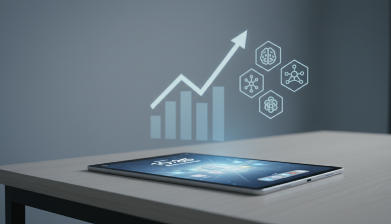 Novo iPad básico da Apple com foco em inteligência artificial em destaque.