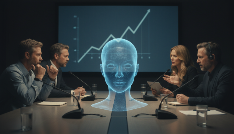 Debate sobre inteligência artificial em Hollywood com atriz virtual