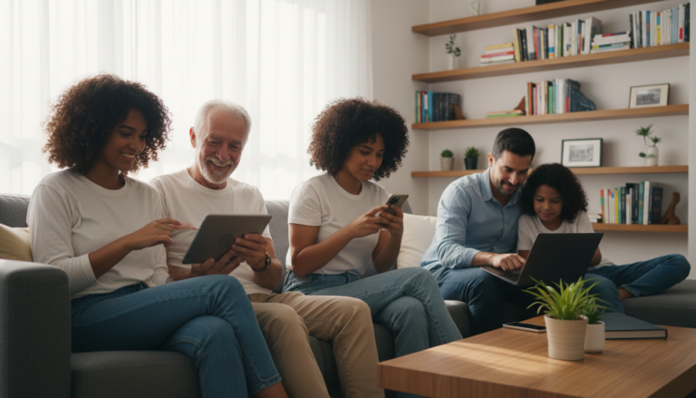 Brasileiros usando tecnologia sem perceber a presença da IA.
