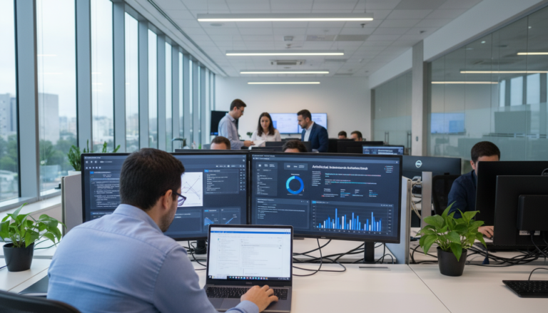 Servidores do Cade utilizando sistema de Inteligência Artificial para análise de dados.