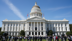 Fachada do Capitólio do Estado da Califórnia em Sacramento