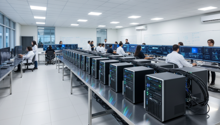 Supercomputadores NVIDIA DGX Spark instalados em laboratório da UFG