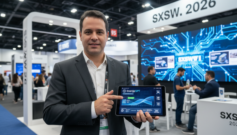 Executivo da Cemig apresenta plataforma de inteligência artificial EnergyGPT no festival SXSW 2026.